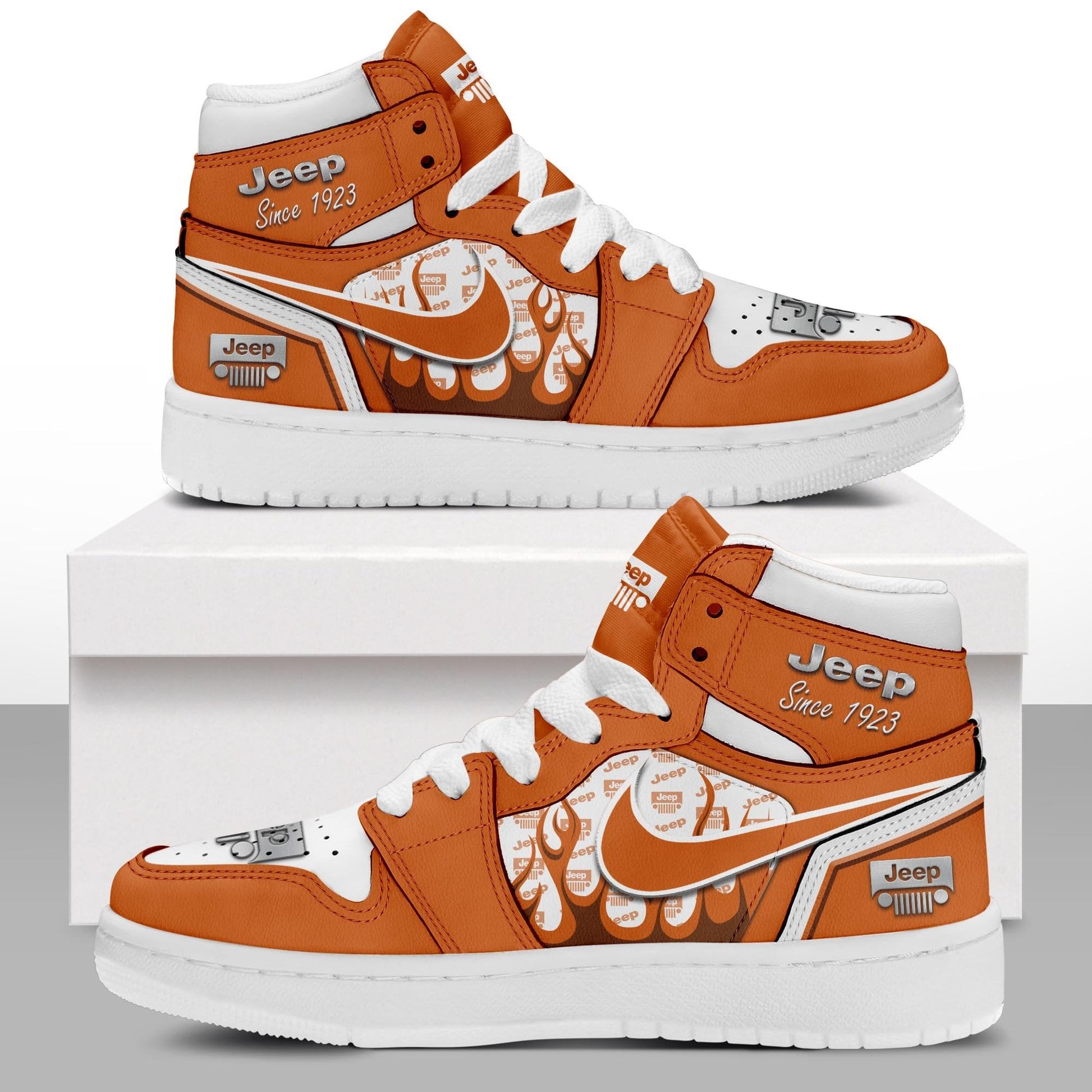 Ideafootwear Jeep AJ1 High Sneakers Shoes For Men And Women