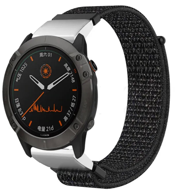 Garmin D2 Mach 1 Pro Nylonarmband (Schwarz)