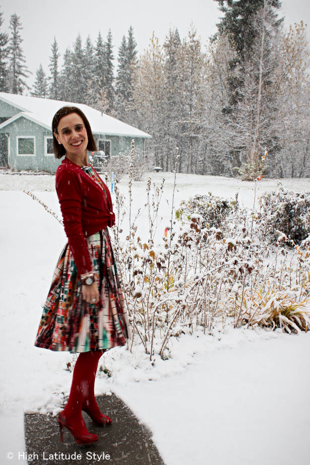 Styling a Summer Dress for Fall and Winter