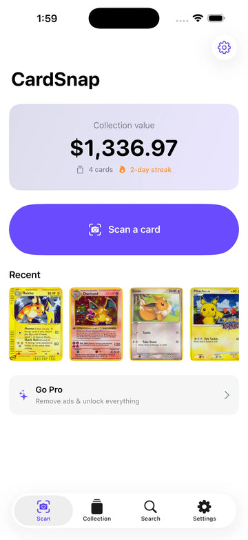 CardSnap: Pokémon Card Scanner & Price Tracker