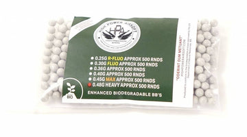HPA Bio White Heavy Enhanced BBs 500rd bag (0.36g / 0.40g / 0.45g / 0.48g)