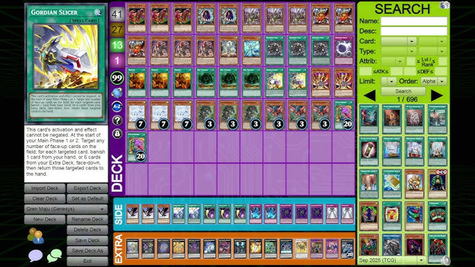 Yugioh Genesys Format Gren Maju Deck Profile