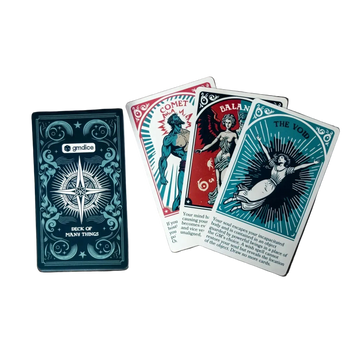 D&D Deck of Many Things - Tarot Card Size Physical Deck - 22 Vintage Illustrated Cards for Dungeons & Dragons