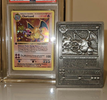 Charizard 1st Edition Pewter (tin) Metal Card - Collectible Pokemon Trading Card