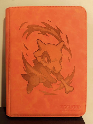 Pokémon - Cubone Custom Orange Tcguard 9 Pocket Trading Card Binder