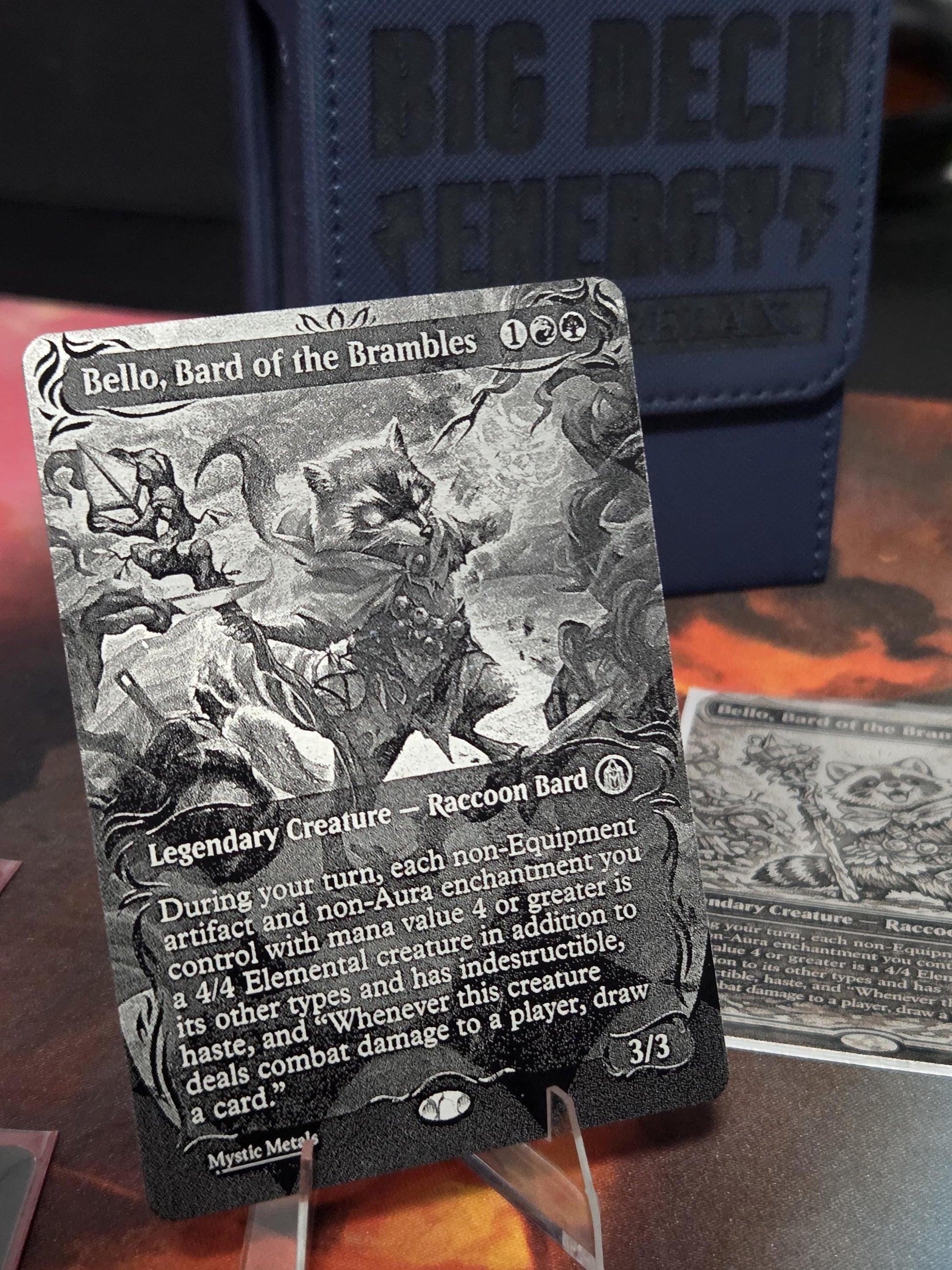 Laser Engraved Metal MTG & TCG Proxy Cards | Stainless Steel | Choose Any Card