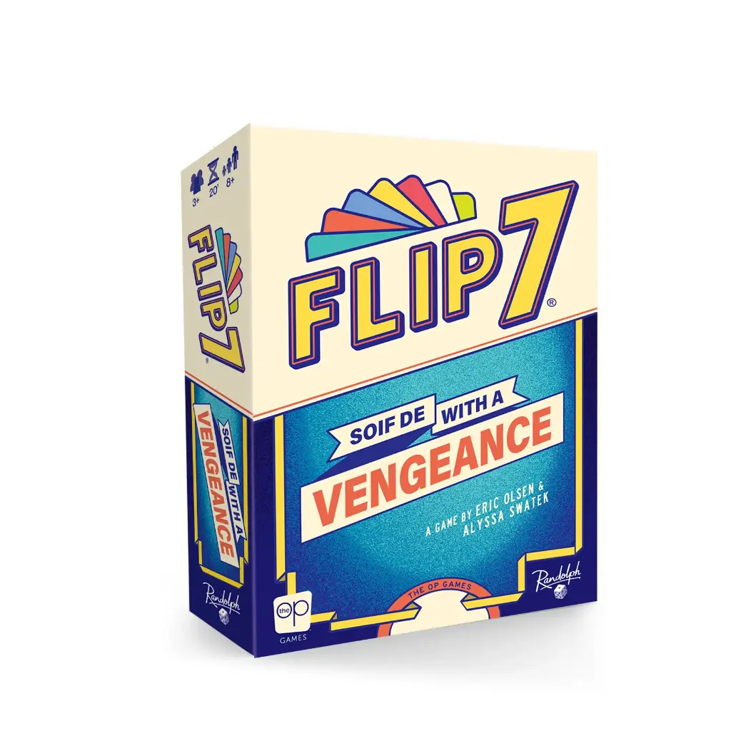 Boîte du jeu de société Flip 7 : Vengeance – Jeu autonome | Personne n'est à l'abri - 2-20 joueurs, 30 min, 8 ans+