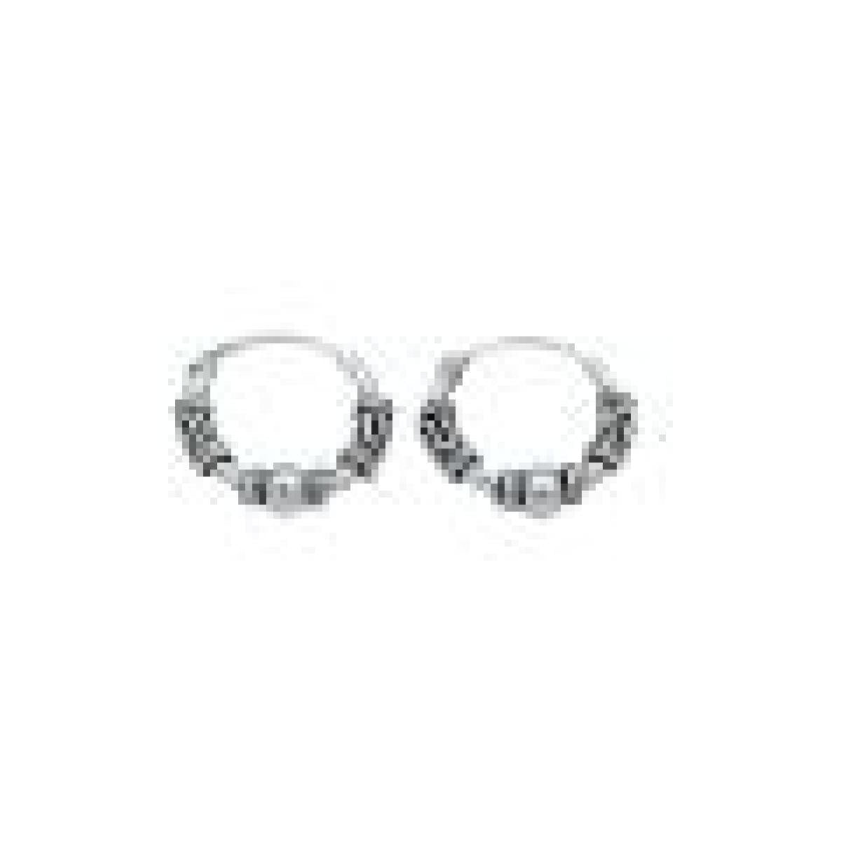 Créole Dormeuse DORM PEND PAMP – Argent 925 Finition Miroir Poli Pour Oreilles Droites Et Gauches