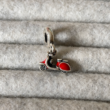 Genuine Pandora Charm Red Vespa Scooter Italian Dangle Charm