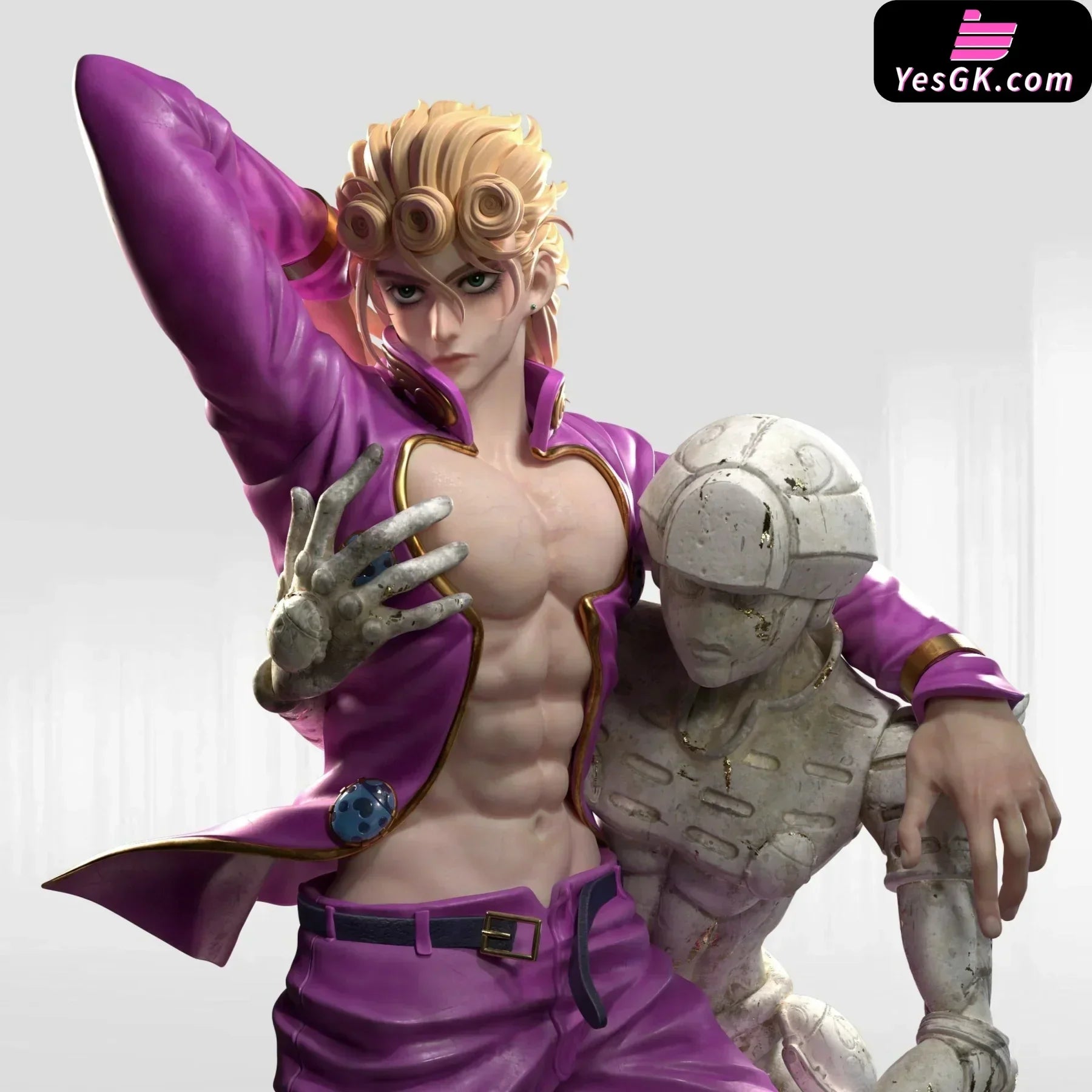 JOJO Giorno Giovanna Statue - RED stone Studio [In-Stock] JOJO