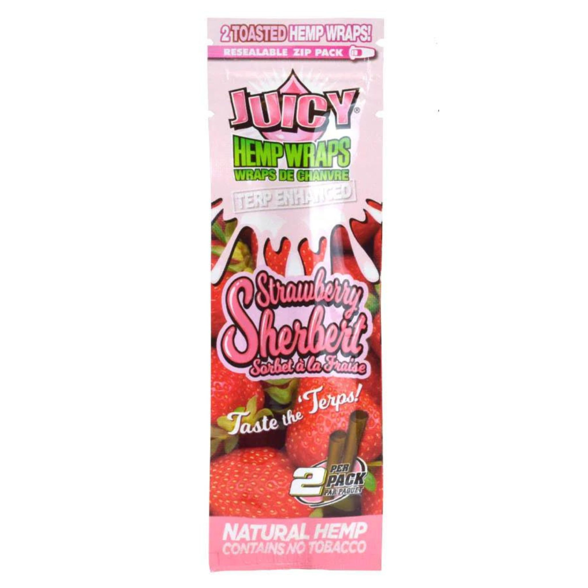Hemp wrap Terpenos Strawberry Sherbert - Juicy Jay´s