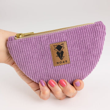 Moon Bag Geldbörse Cord Lilac - vegan und handgefertigt in Berlin | NOAS NOAS- simply love it.