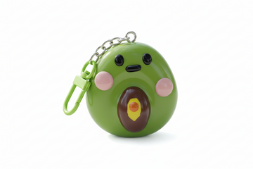 Cute Avocado Polymer Clay Keychain – Handmade Kawaii Bag Charm