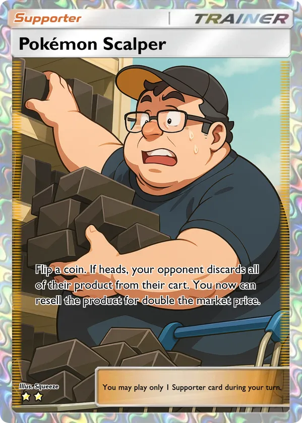 Pokémon Scalper Custom Card