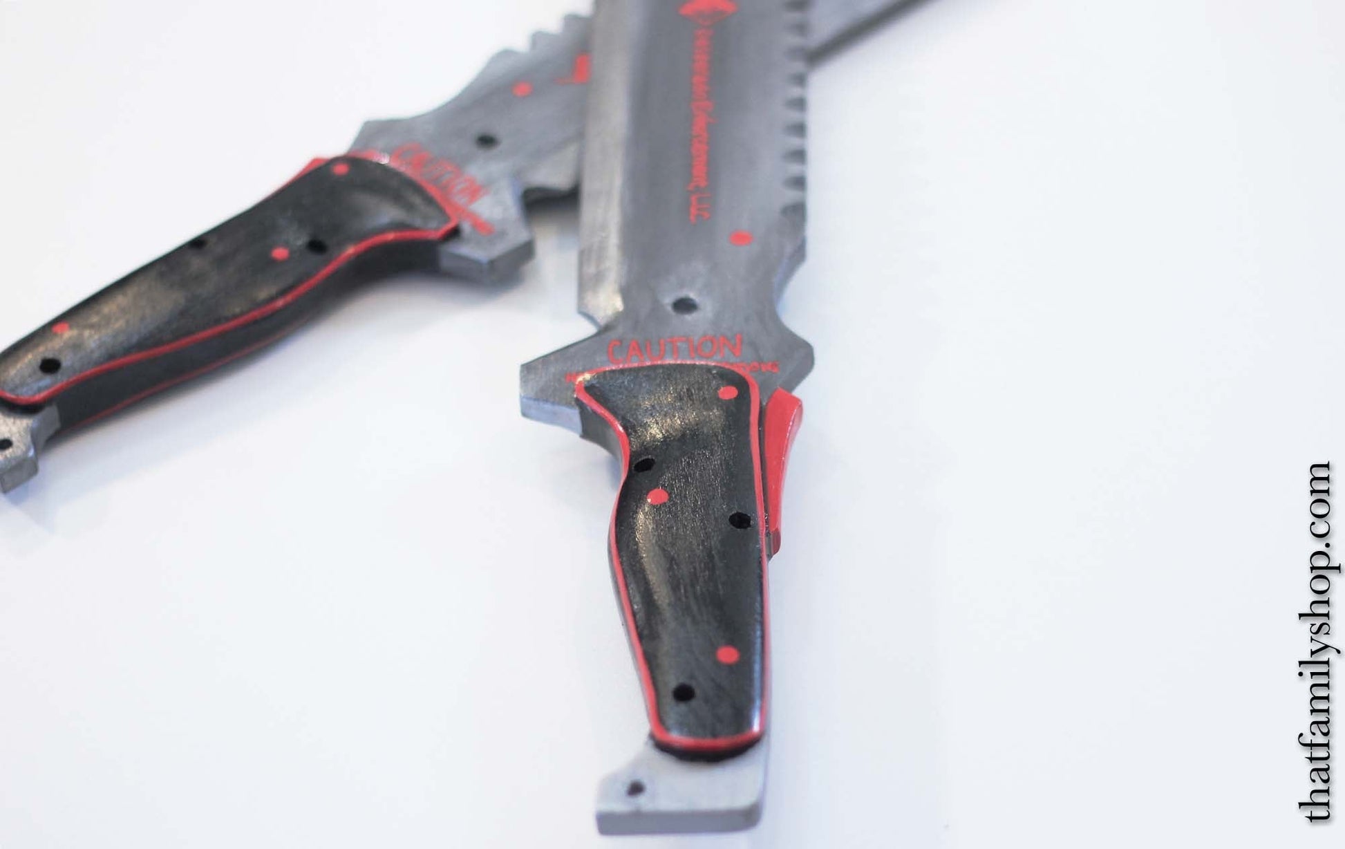 Video Game Sword Prop, Replica of Sundowner's Machetes from Metal Gear Rising, Painted Cosplay Fantasy