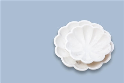 Marble Carved Lotus Bowl - Maaribu