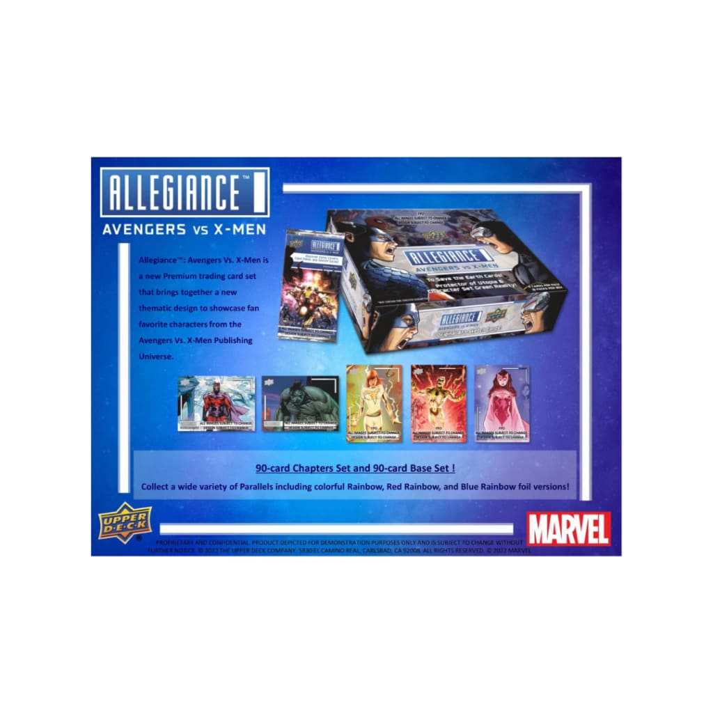 Marvel Allegiance: Avengers VS X-Men Hobby Box (Upper Deck