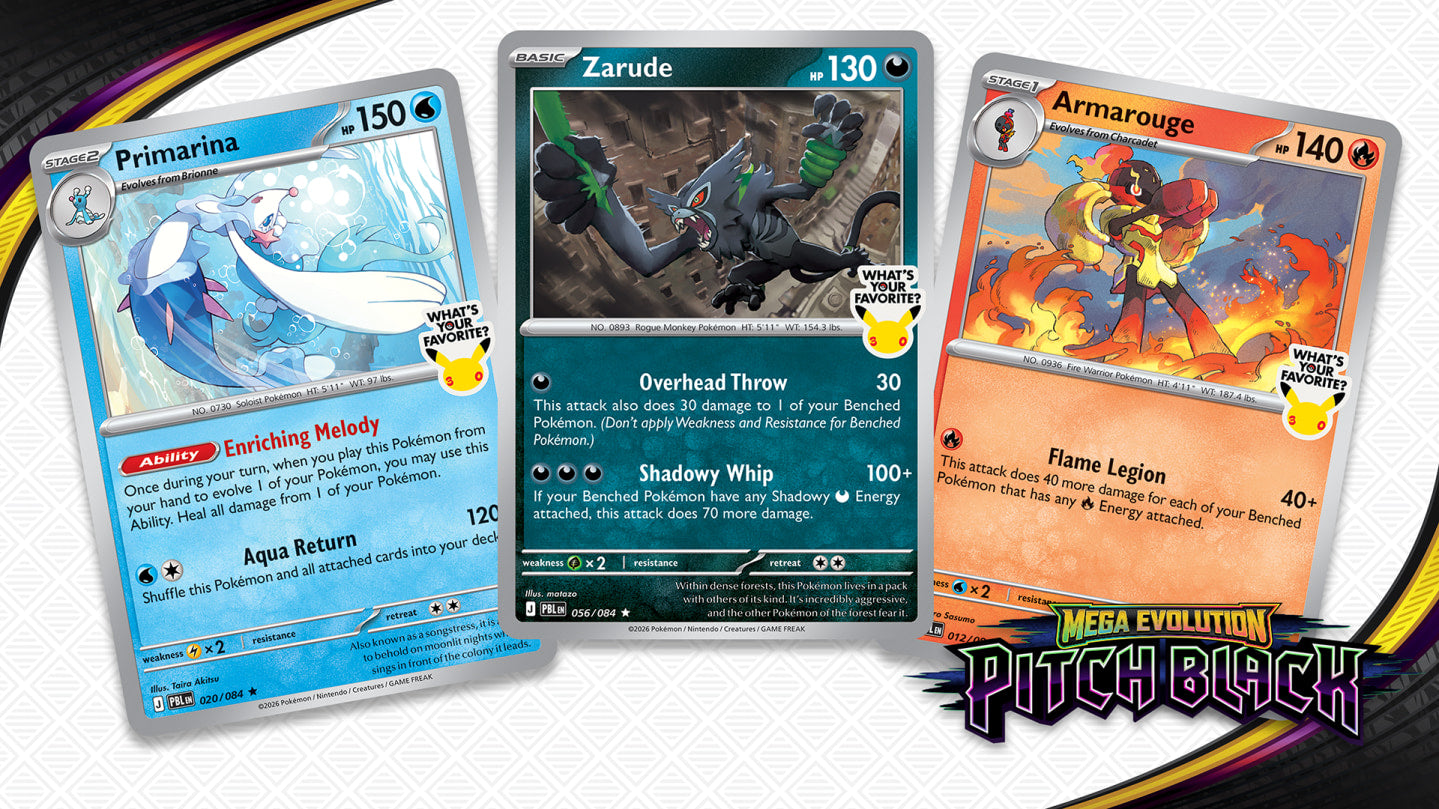 Delve into the Darkness of Mega Evolution—Pitch Black with Promo Cards