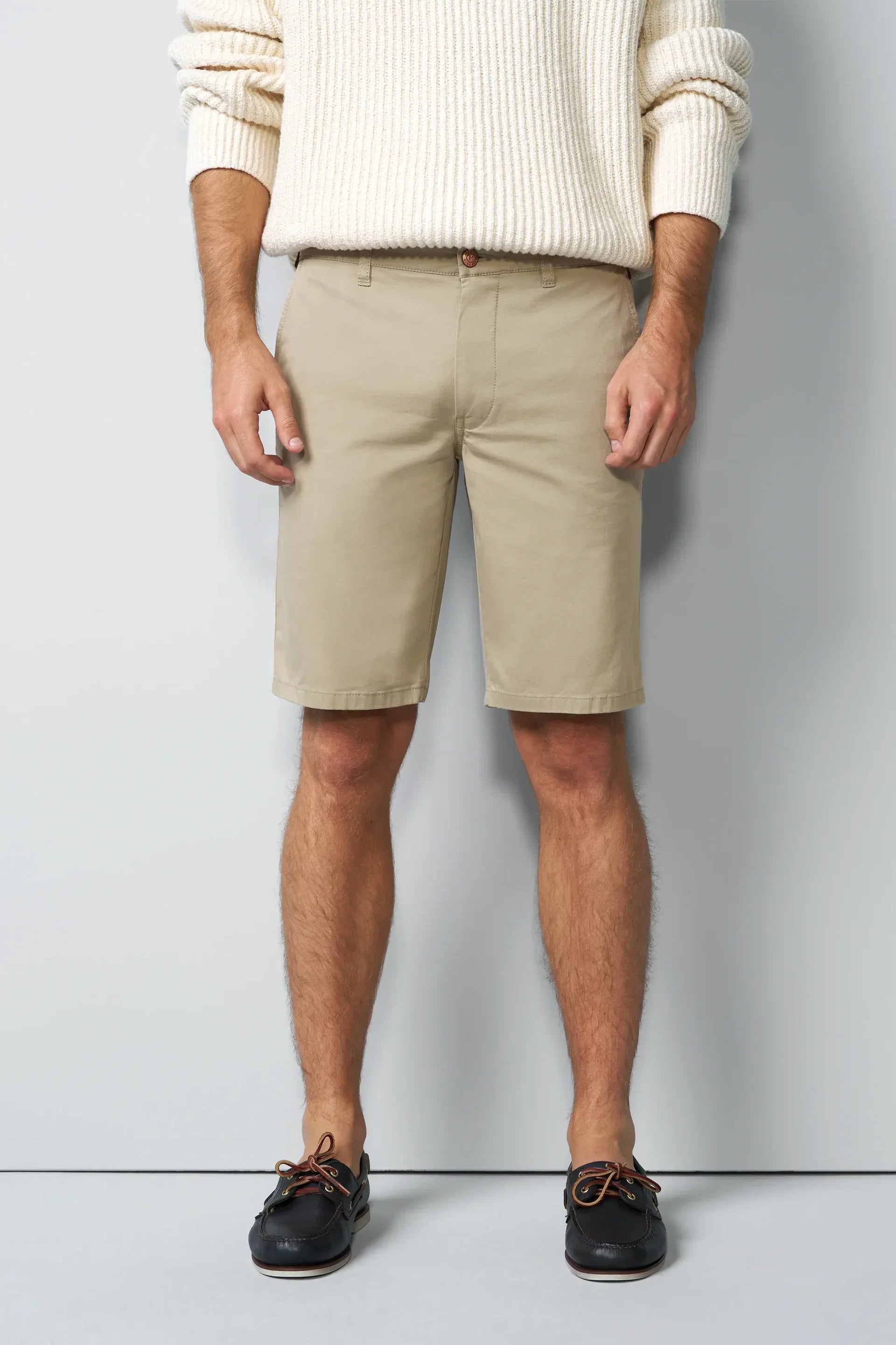 MEYER M5 Shorts - 6024 Modern Fit - Super Stretch Organic Cotton - Stone