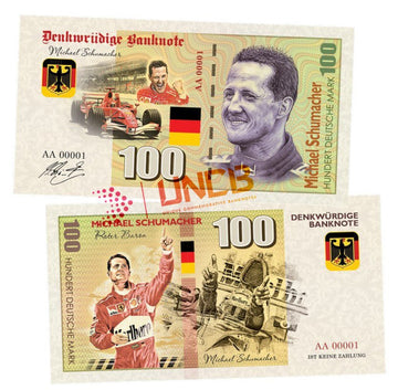 Michael Schumacher 100 Mark UNCB banknote by UNCB on MYNTED