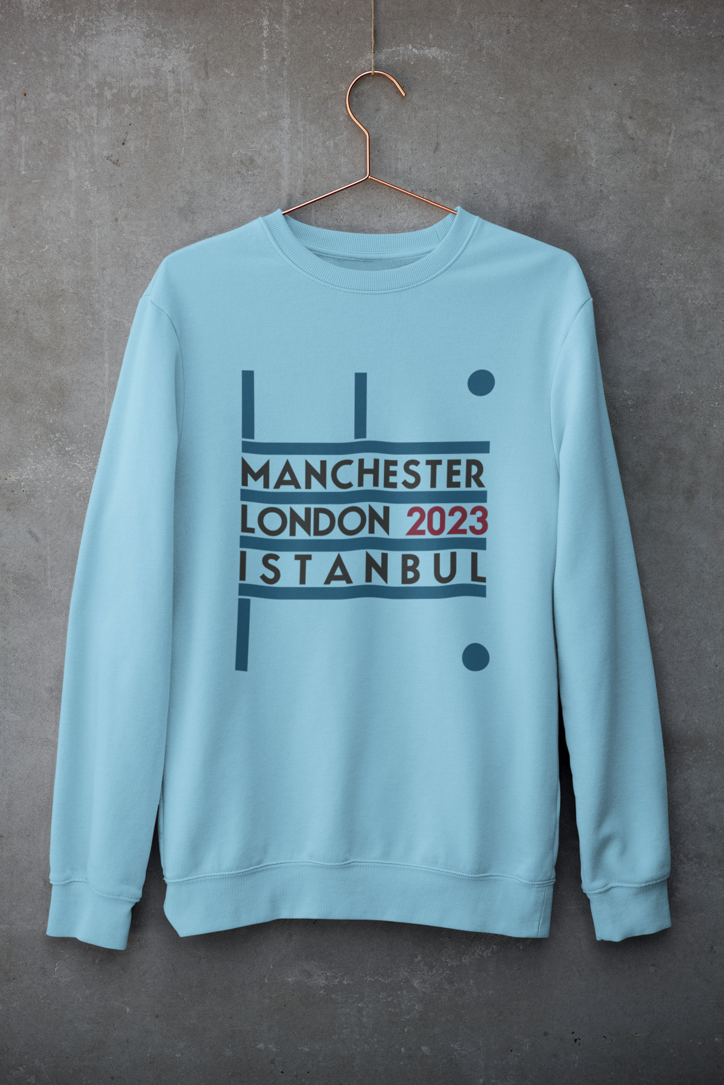 Manchester City Sweatshirt - Manchester, London, Istanbul