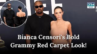 Grammys 2025: Bianca Censori Wows in Transparent Dress While Kanye West Supports! | DRM News