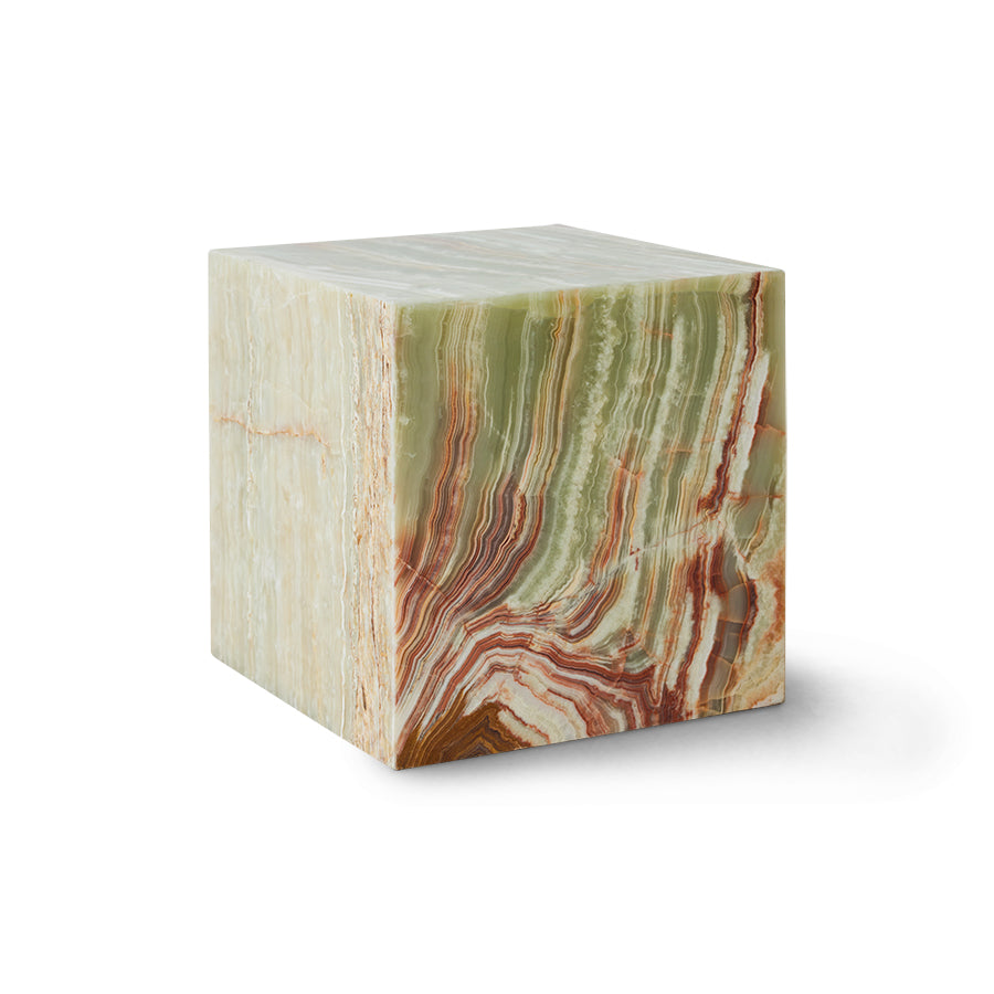 Sidobord Onyx marble block