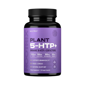 Nootrix Organic 5-HTP+ supplement bottle with 60 capsules