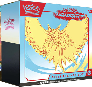 Pokemon Scarlet & Violet Paradox Rift Roaring Moon Elite Trainer Box [9 Booster Packs, 1 Foil Promo Card, 65 Card Sleeves & More]