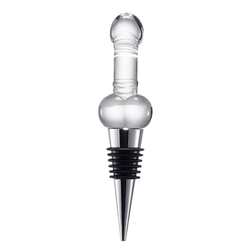 Phallus Silicone And Glass Wine Bottle Stopper - POPvault