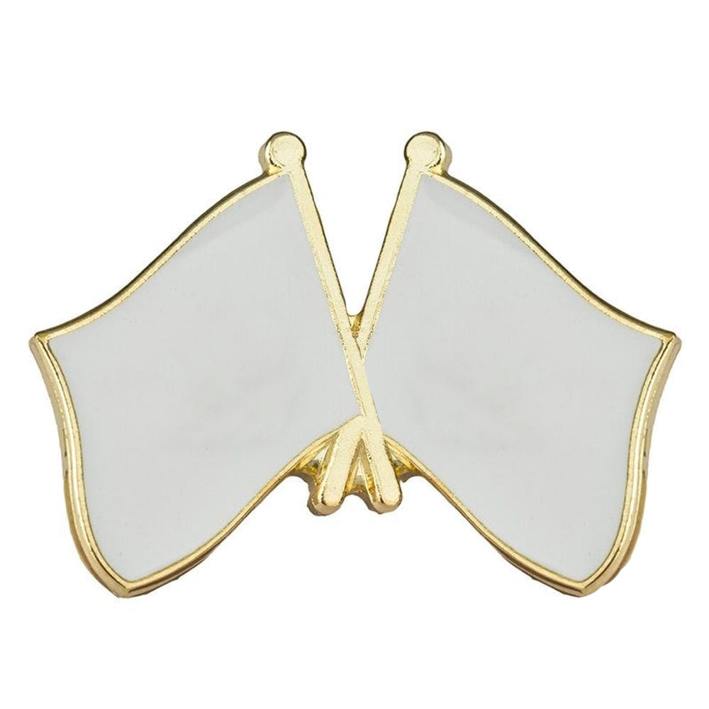pin's drapeaux croisés personnalisé