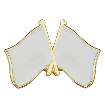 pin's drapeaux croisés personnalisé