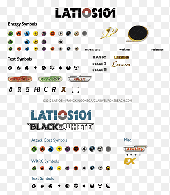 Pokemon card symbols png images
