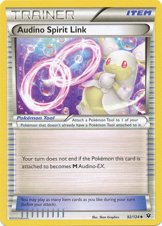 Pokemon Trading Card Game XY Fates Collide Single Card Uncommon Audino  Spirit Link 92