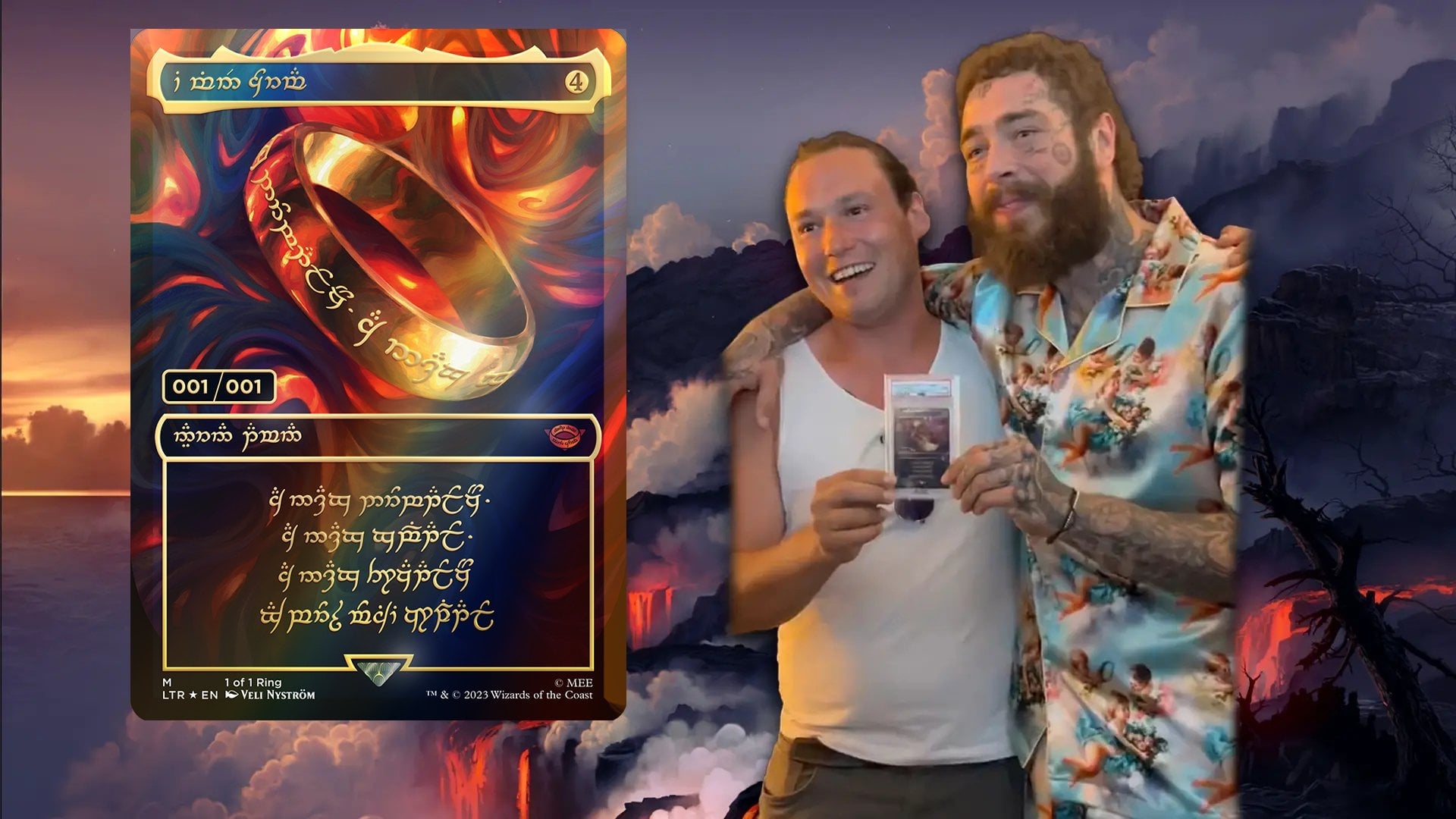 Post Malone just bought the 1 of 1 One Ring for $2.6m : r/magicTCG