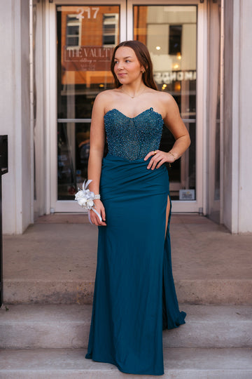 Prom Dress 33355 | Dark Teal