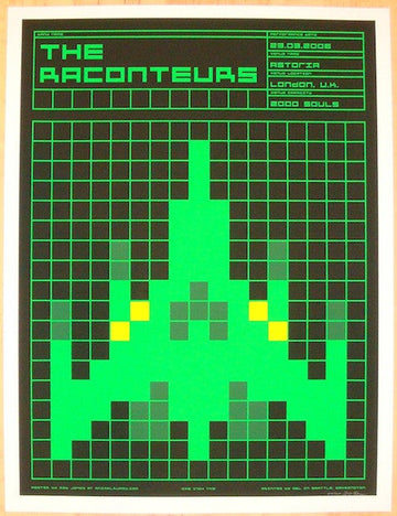 2006 The Raconteurs - London Concert Poster by Rob Jones