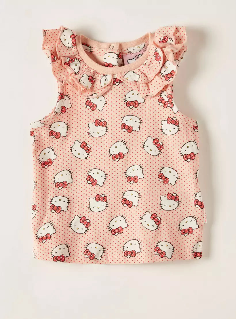 Hello kitty printed tshirt (Summer)