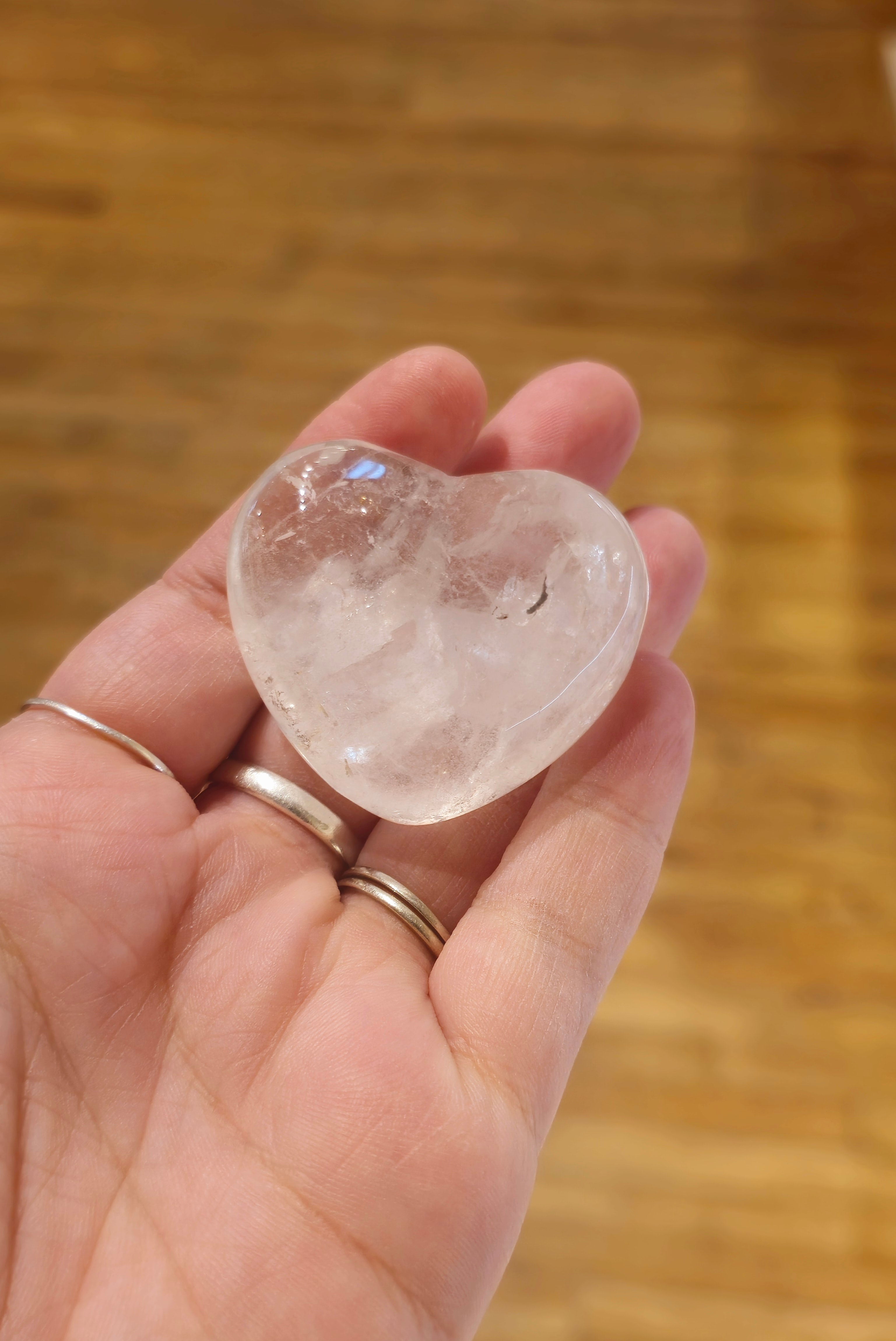 Coeur en Quartz clair