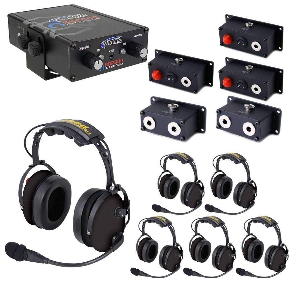 Rugged Radios Fire Safety Industrial Dual Radio Intercom 6 Place with Pump Panel Kit with RRP800 - Rugged Terrain