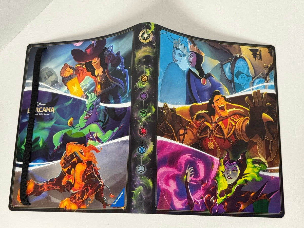 Disney Lorcana 9-Pocket Villain Portfolio binder holds 252 cards