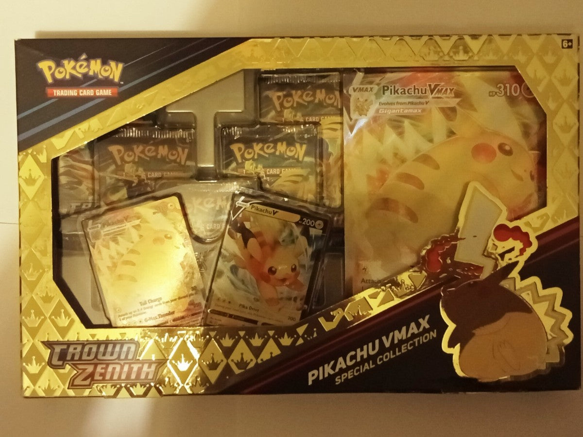 Pokémon TCG Crown Zenith Pikachu VMAX Special Collection - 53 Cards for sale online
