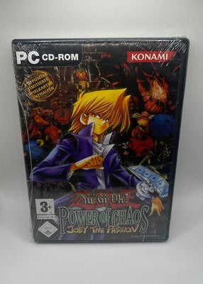 Yu-Gi-Oh Power of Chaos Joey the Passion PC CD-ROM SEALED German + 3 Promo  Cards