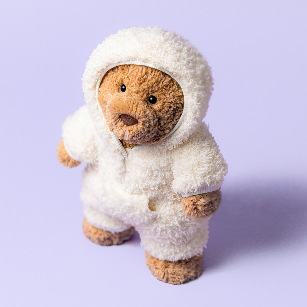 Jellycat Kuschelbär Bartholomew in Latzhose 26 cm