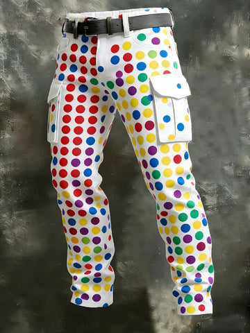 Herren Kölner Karneval Konfetti im Herzen Print Freizeit hosen