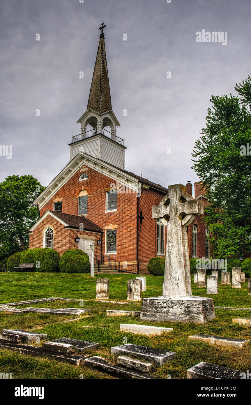 St. Ignatius Church, 8855 Chapel Point Road, Port Tobacco, Charles County,  Maryland Stock Photo