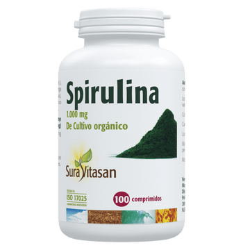 Spirulina 1000 mg 100 comprimidos de Sura Vitasan