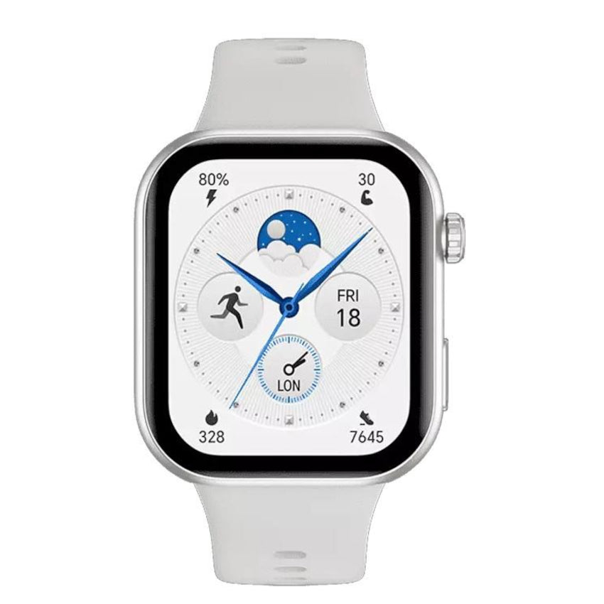 Honor Choice 2I Smartwatch with a white band on a white background