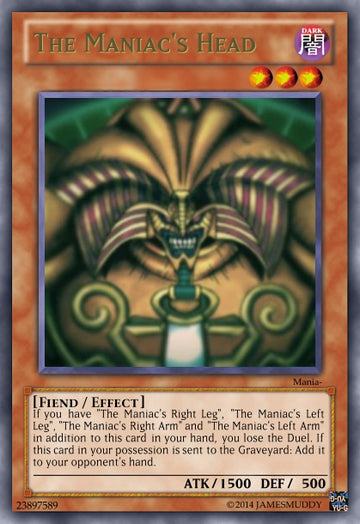 Decsent into Darkness, Maniac Body Parts! (5/5) - Casual Cards