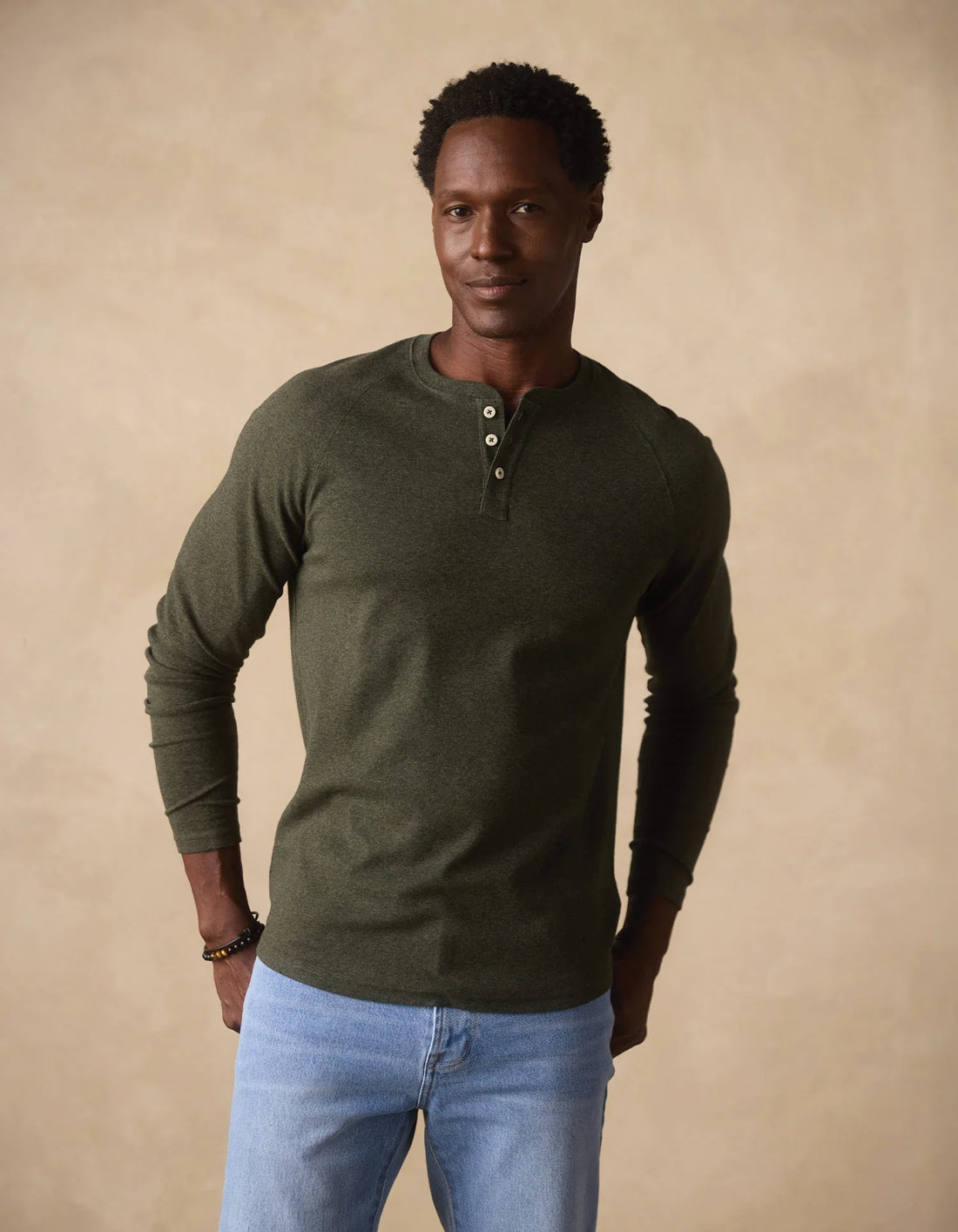 The Normal Brand | Puremeso Everyday Henley | Men's | Olive